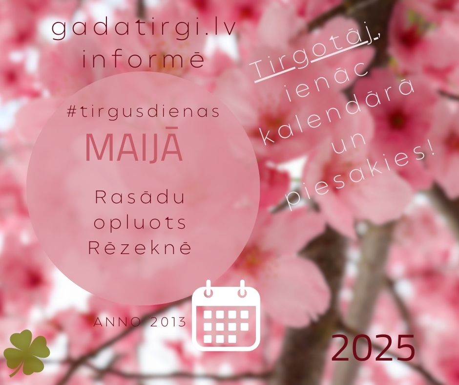 gadatirgi's tweet image. Ienāc gadatirgi.lv uzzini #tirgusdiena #gadatirgus #maijs #maijatirgus #rezekne Rēzeknes Kultūras un tūrisma centrs