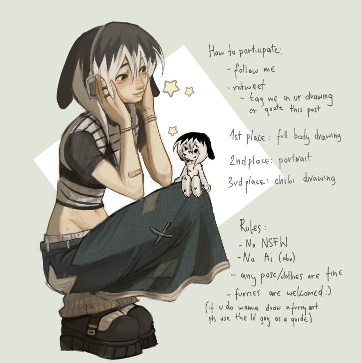 munin_yy's tweet image. DTIYS!!!!!!! (for 300 followers)

Everything u need to know is on the photo

DEADLINE: 13 april
(i beg you pls participate if this flops i will cry my tears out in the corner)
#dtiys #artmoots #arttwt #oc #ocart