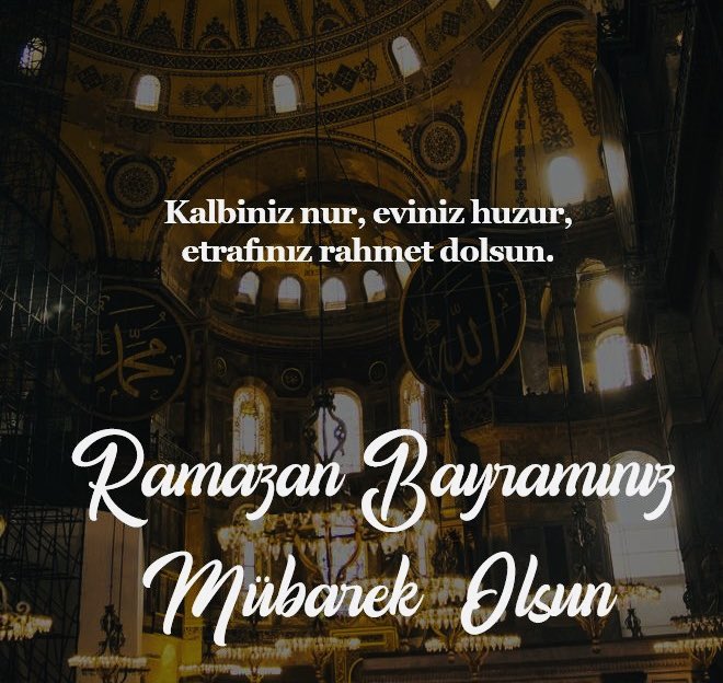 Bu mübarek bayramda kalplerinizde barış, gözlerinizde umut, etrafınızda sevgi olsun. Ramazan Bayramımız mübarek olsun…
