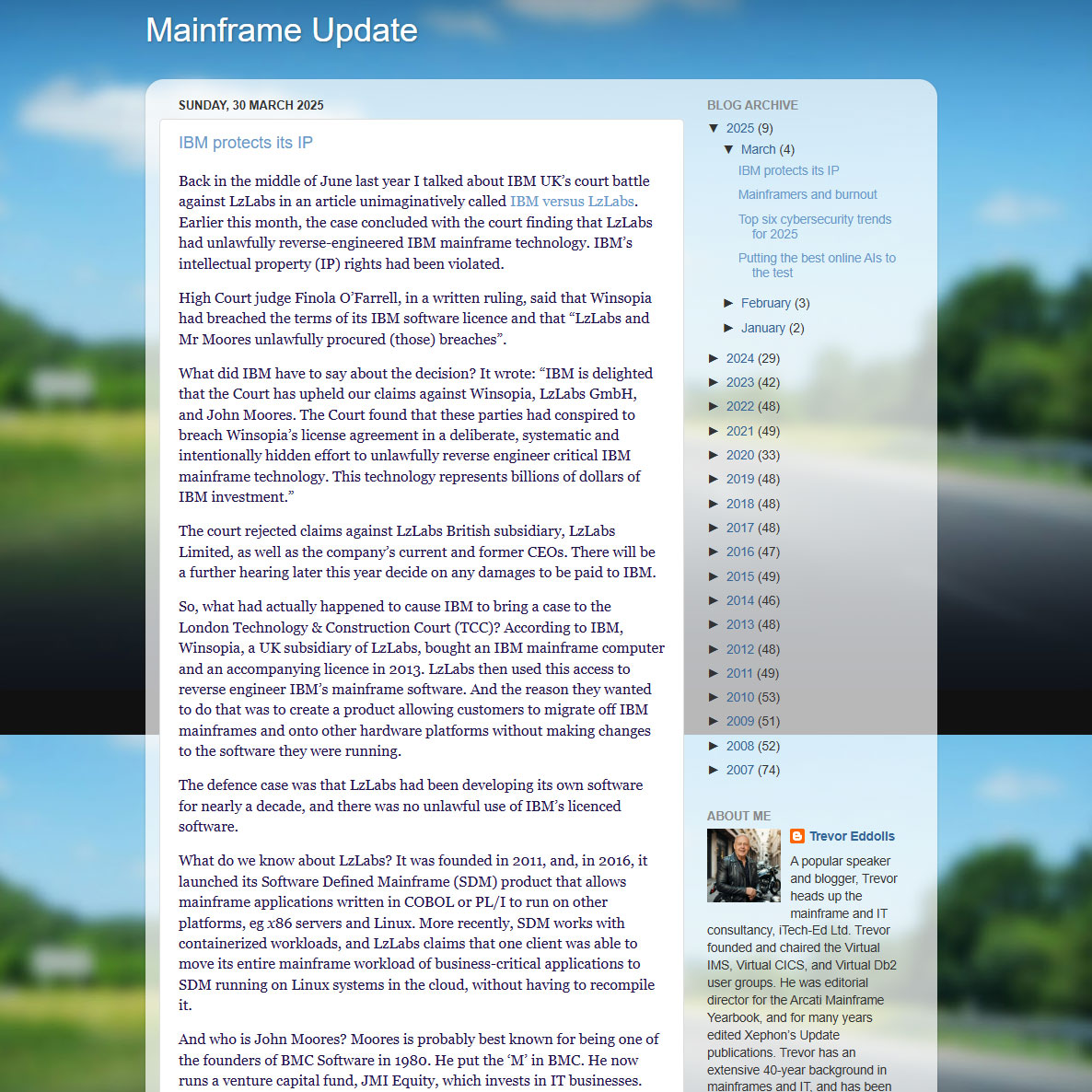 IBM protects its IP: mainframeupdate.blogspot.com/2025/03/ibm-pr… #IBM #LzLabs #IP