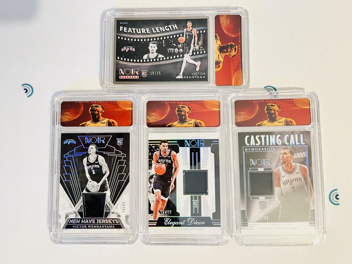 Valou_Odn11's tweet image. On chaîne les Panini Noir de Wemby !!! @nounoursgrospet @Gylbret @SASpursFr #NBACardsAddict