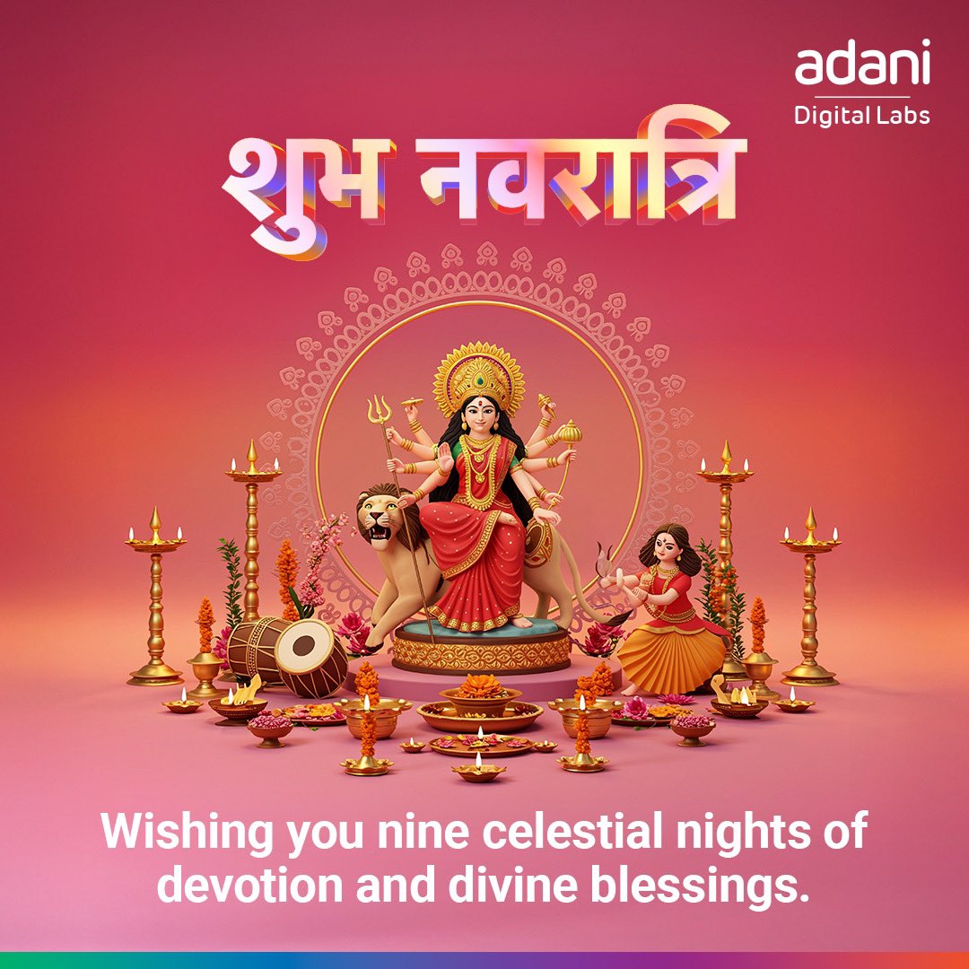 This Navratri, let’s embrace new beginnings and make history with every step forward. Wishing you success, joy, and the spirit to rise! 

#AdaniDigitalLabs #Navratri #FestiveSpirit #MakeHistory #Growth