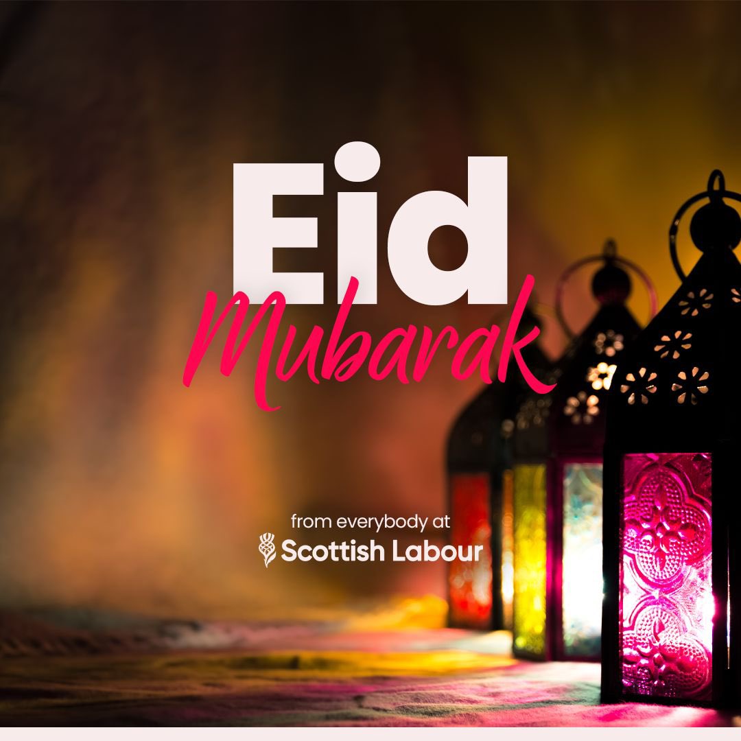 Eid Mubarak to all those marking the end of Ramadan in Scotland and across the globe.

I know people’s thoughts will be with those suffering inequality, injustice and conflict around the world. 🤲🏼