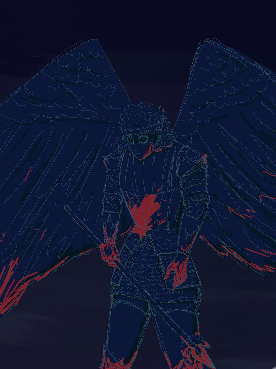 favourite genre of pictures that is eönwë covered in blood