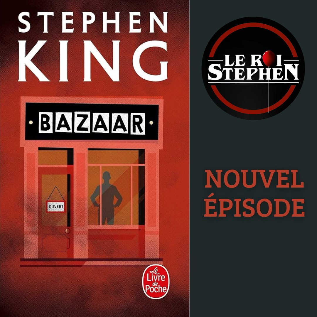🎙️ Les trois épisodes du <a href="/RoiStephen_Pod/">Le Roi Stephen</a> consacrés au roman "Bazaar" de <a href="/StephenKing/">Stephen King</a> sont sortis dans toutes vos apps 🎧
Pour parler de ce classique, <a href="/Zephiriel/">Zephiriel</a> (La 19e Palabre 🌹, <a href="/LeDeFausse/">Le Dé Faussé｜Podcast Jeux de Société</a> 🎲) s'est joint à la bande !

🔗 En écoute sur : sking.fr/RoiStephen-LeS…