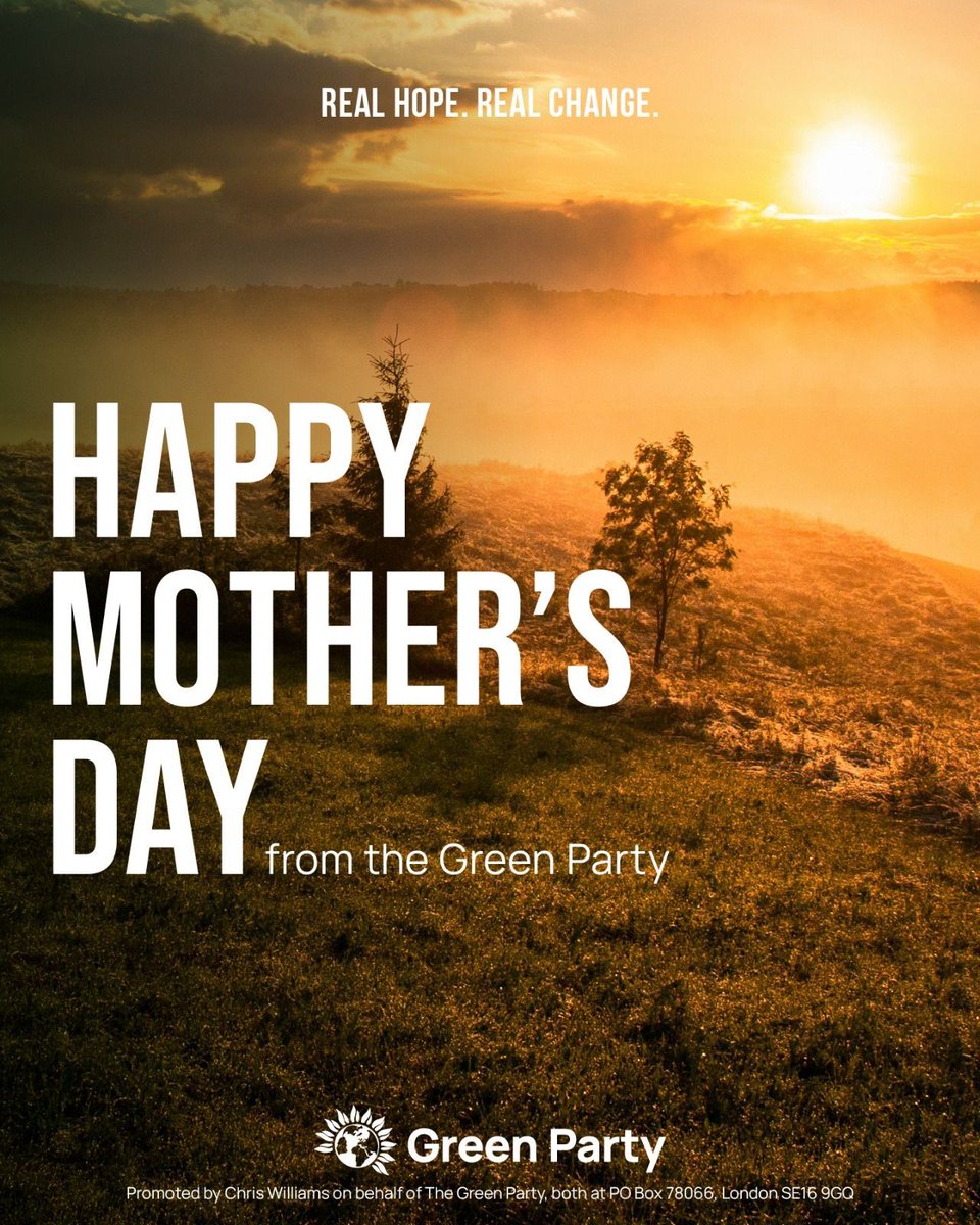 To all those who have a motherhood role in someone's life, this day is for you.

Happy Mother's Day, from the Green Party.