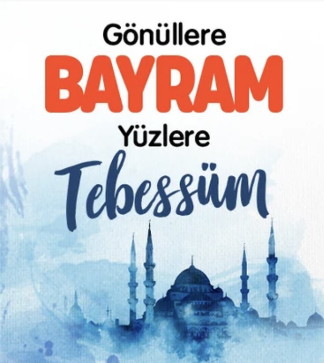#RamazanBayramı'mız mübarek olsun.

Rabb'im; birlik ve beraberliğimizin daim, barış ve kardeşliğin tüm dünyaya hakim olmasını nasip etsin.