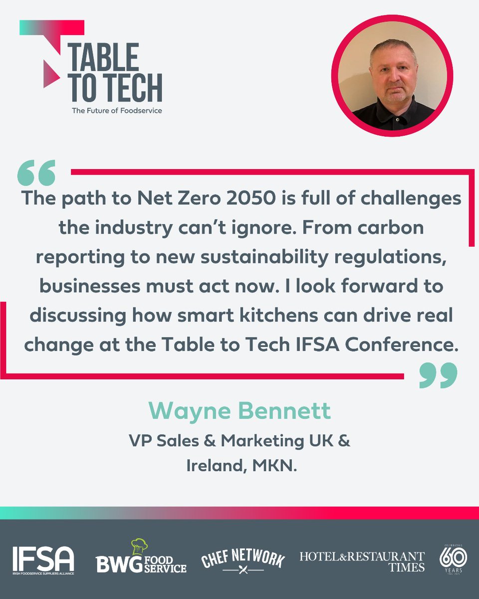 catexexhibition's tweet image. MEET WAYNE BENNETT

At the Table to Tech IFSA Conference, Wayne will speak on &quot;The Evolution of Smart Kitchens&quot;.

🎟️ Get your ticket now—link in bio.
#FutureOfFoodservice #IFSAConference #TableToTech
