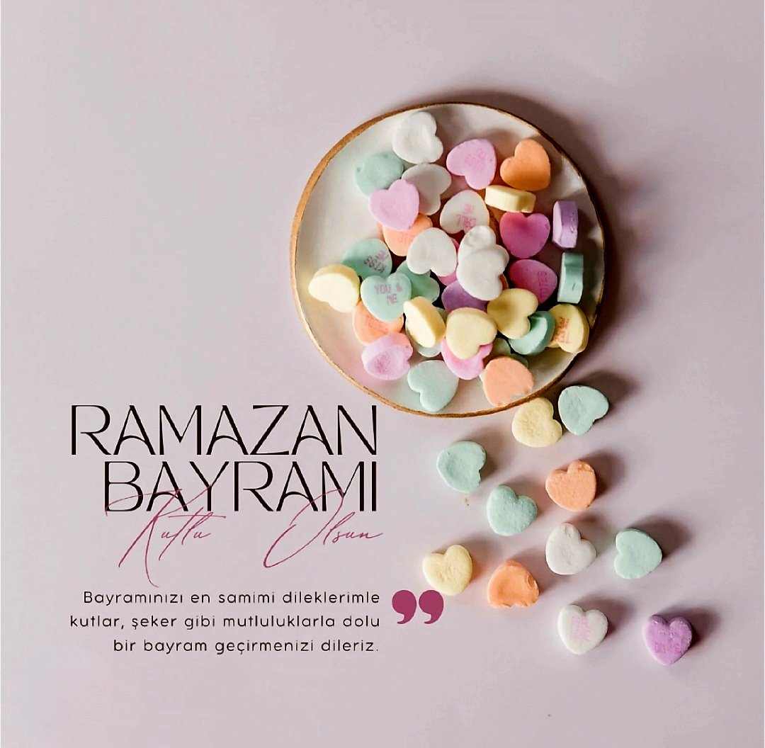 Şeker tadında bir bayram dilerim. İyi bayramlar...
