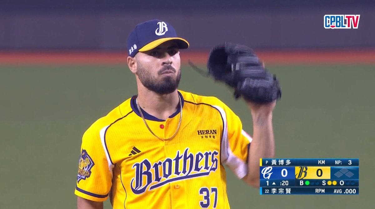 CTBC Brothers' Humburto Castellanos is making his CPBL debut tonight.