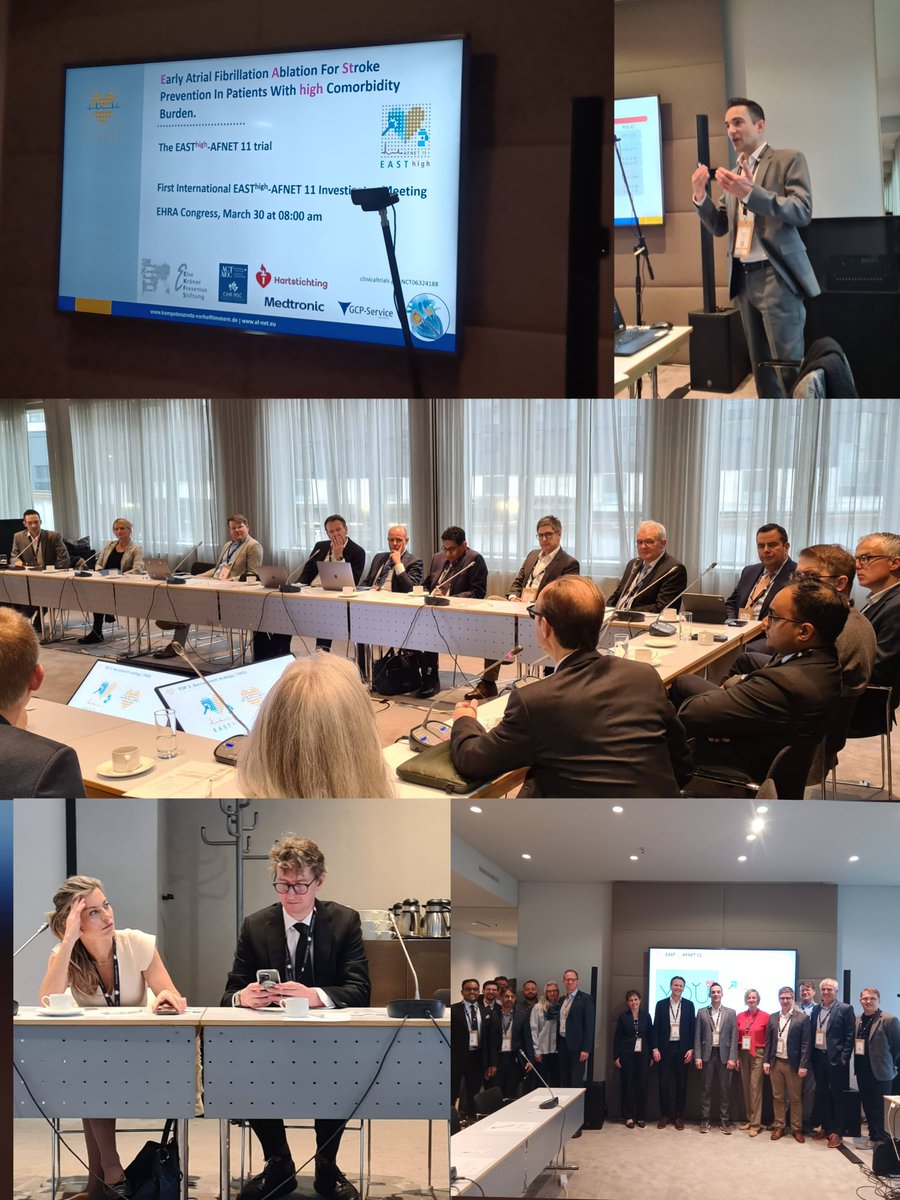 AFNET (@afnet_ev) on Twitter photo Early Sunday morning at #EHRA2025! 🤩
Great team spirit and full house at the 1. International #EASTHigh Investigaor meeting.🤩
Thank you very much for the great discussion and for your engagement!💪
<a href="/UCCS_HH/">University Center of Cardiovascular Science (UCCS)</a> <a href="/kvernooy/">Kevin Vernooy</a> <a href="/AndreasRillig/">Andreas Rillig</a> <a href="/EKFStiftung/">Else Kröner-Fresenius-Stiftung</a> @ACC <a href="/Medtronic/">Medtronic</a> #afib #heart Early Sunday morning at #EHRA2025! 🤩
Great team spirit and full house at the 1. International #EASTHigh Investigaor meeting.🤩
Thank you very much for the great discussion and for your engagement!💪
<a href="/UCCS_HH/">University Center of Cardiovascular Science (UCCS)</a> <a href="/kvernooy/">Kevin Vernooy</a> <a href="/AndreasRillig/">Andreas Rillig</a> <a href="/EKFStiftung/">Else Kröner-Fresenius-Stiftung</a> @ACC <a href="/Medtronic/">Medtronic</a> #afib #heart