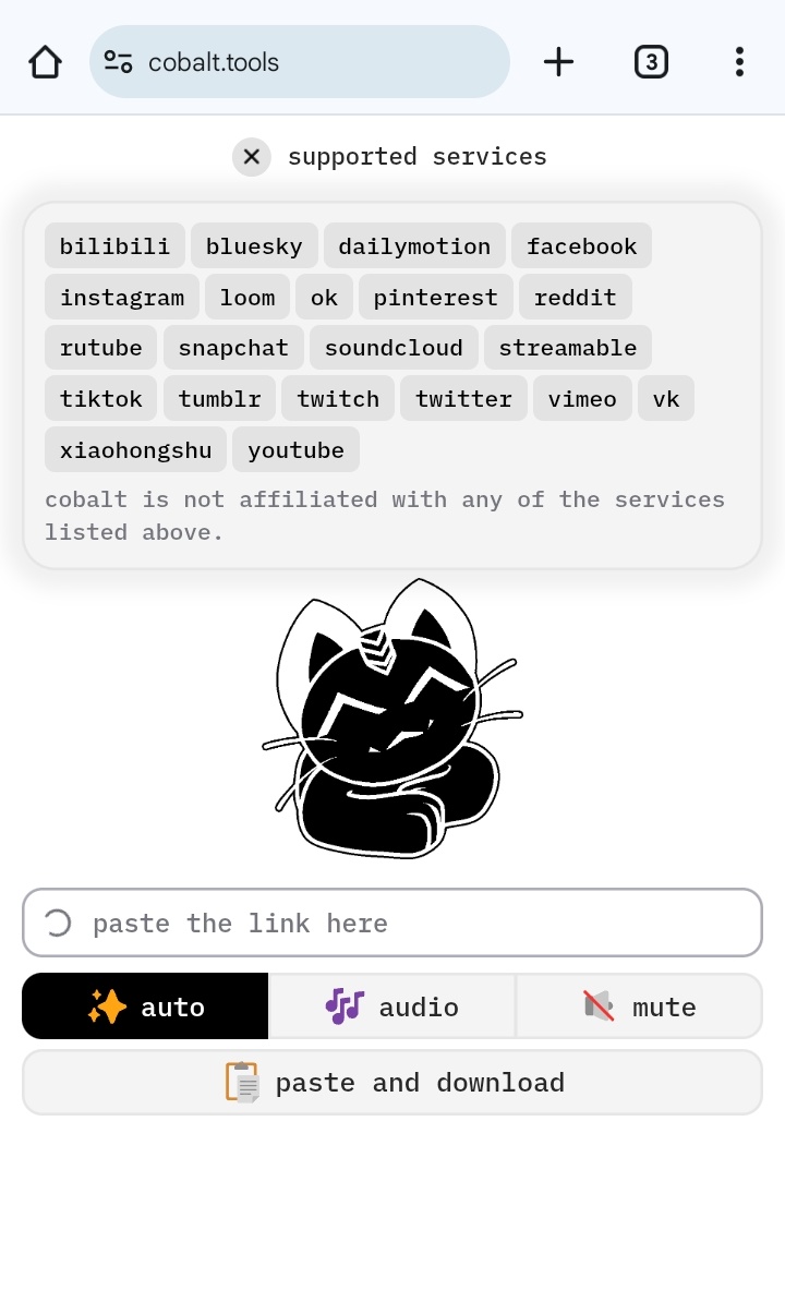 Pour télécharger des photos , vidéos ou audio de réseaux sociaux , essayez cobalt.tools