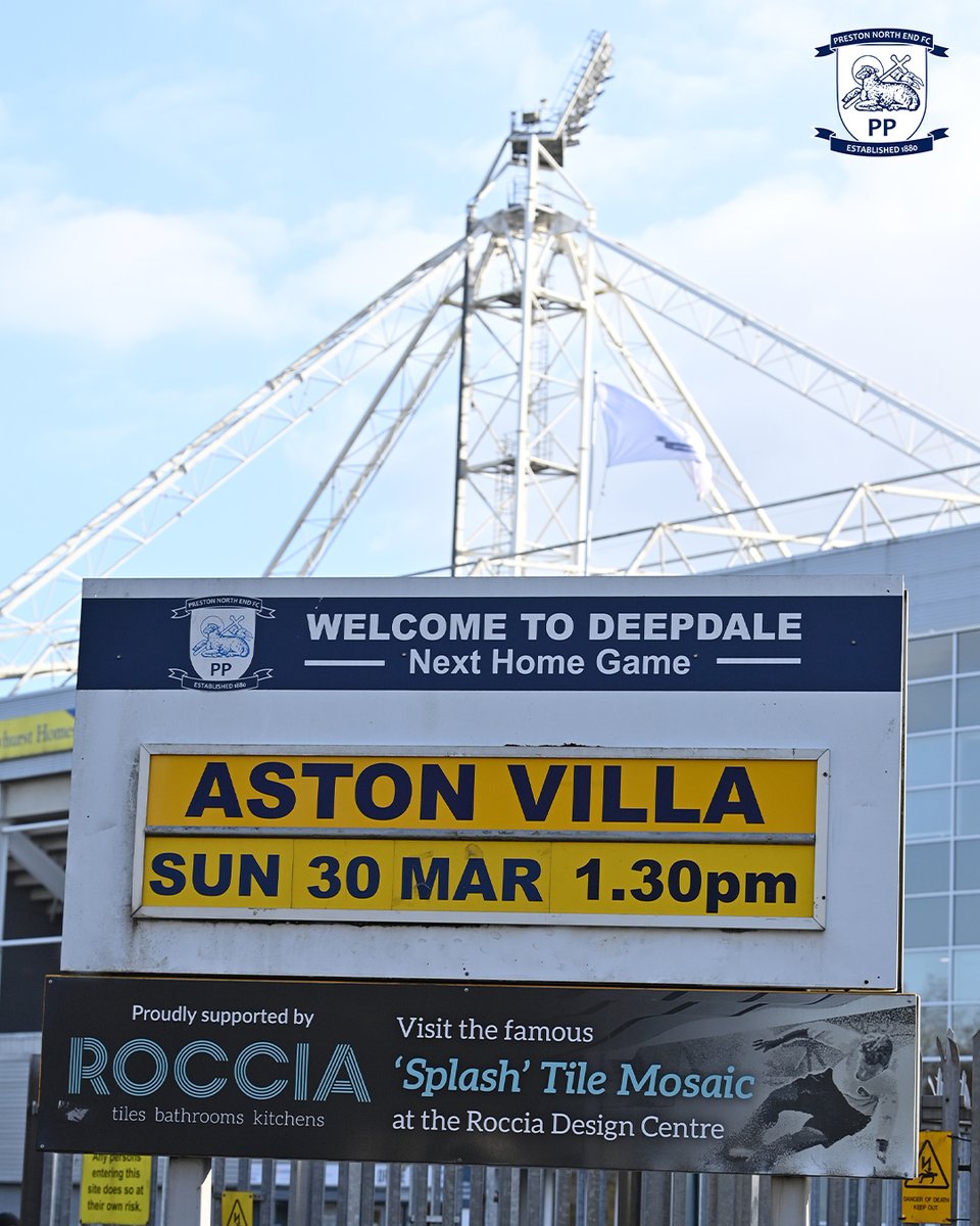 Where possible, please arrive at Deepdale early to avoid long queues.

Please also get to your seats in plenty of time ahead of kick-off and join in with the pre-match displays. 🏳️

#pnefc