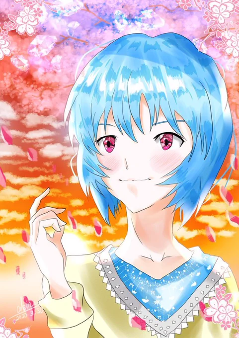 エヴァの最推しっ!誕生日おめでとう!綾波ぃっ過去絵たち 21年 22年 18年 #綾波レイ生誕祭#エヴァ #エヴァンゲリオン 