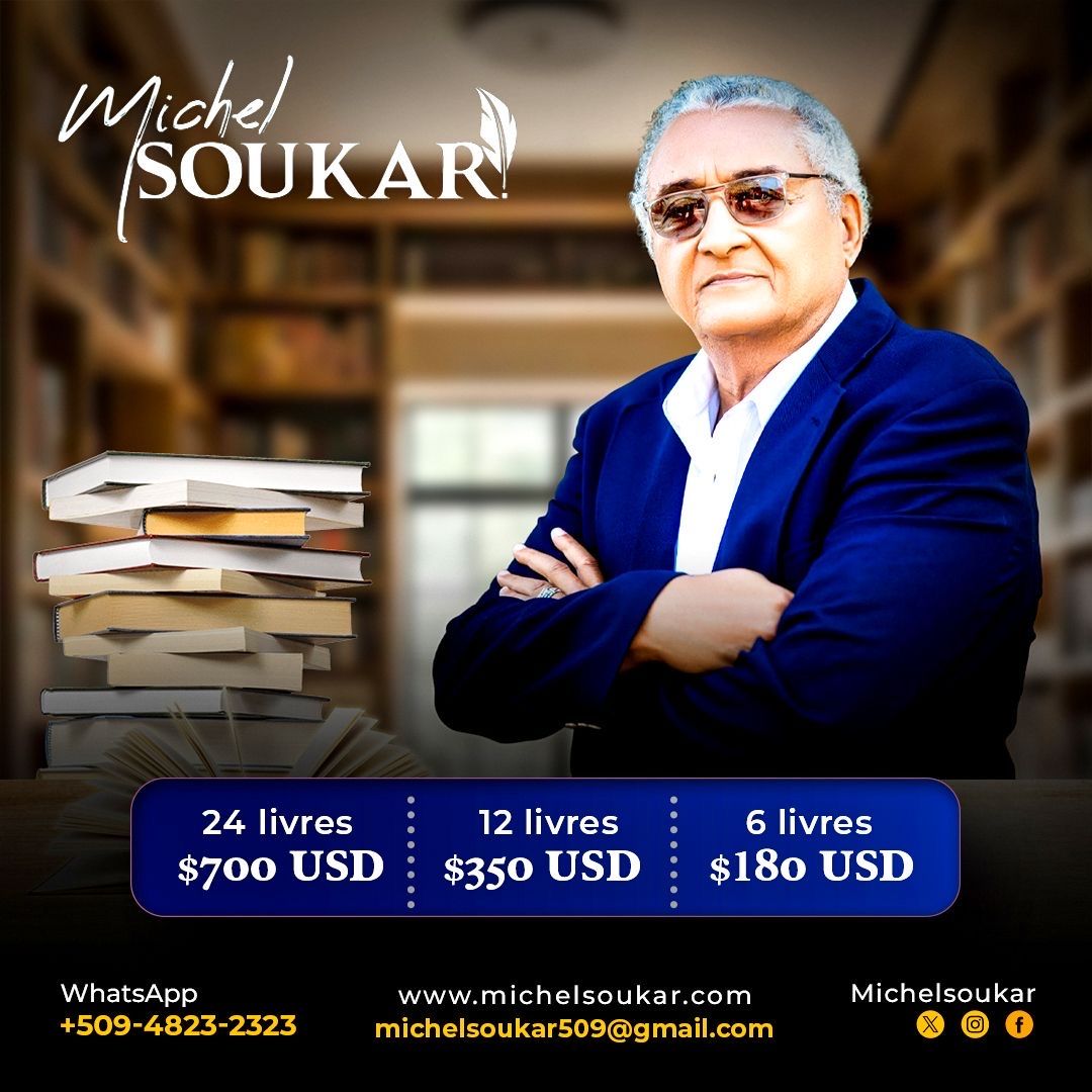 Pour vos Commandes de Livre! 
•
•
•
•
•
#michelsoukar