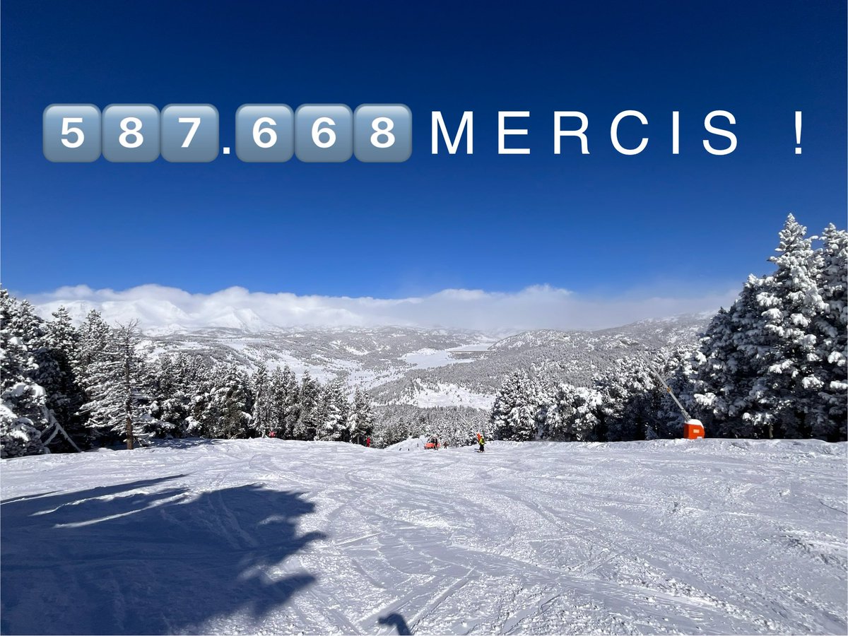 5️⃣8️⃣7️⃣.6️⃣6️⃣8️⃣  M E R C I S   ! 
🎬 Clap de fin sur une saison de #ski EXTRAORDINAIRE  pendant laquelle, grâce à vous, notre station de ski a battu tous les records ☺️

+14,6% de sourires grâce au formidable travail de tout un COLLECTIF présent sur ce #territoire ☺️
