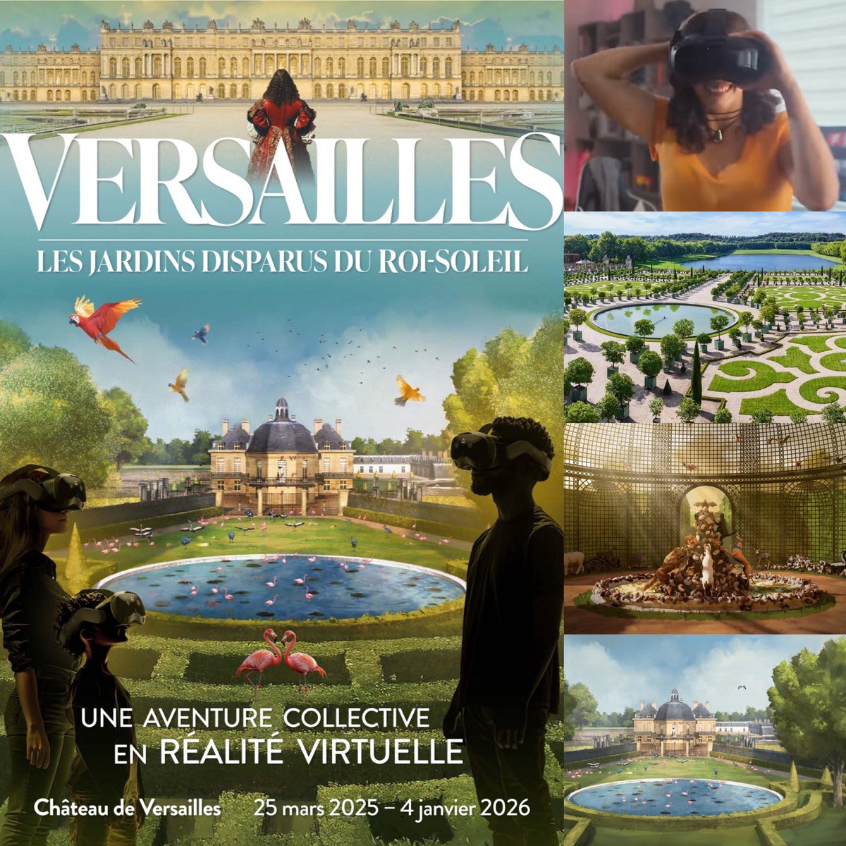 🆒🆕❤️ Visiter les jardins disparus de Versailles grâce à la réalité virtuelle est désormais possible !!! En plus guidé par André  le Nôtre, rien que ça 👏

 🎟️Plus d’informations sur chateauversailles.fr