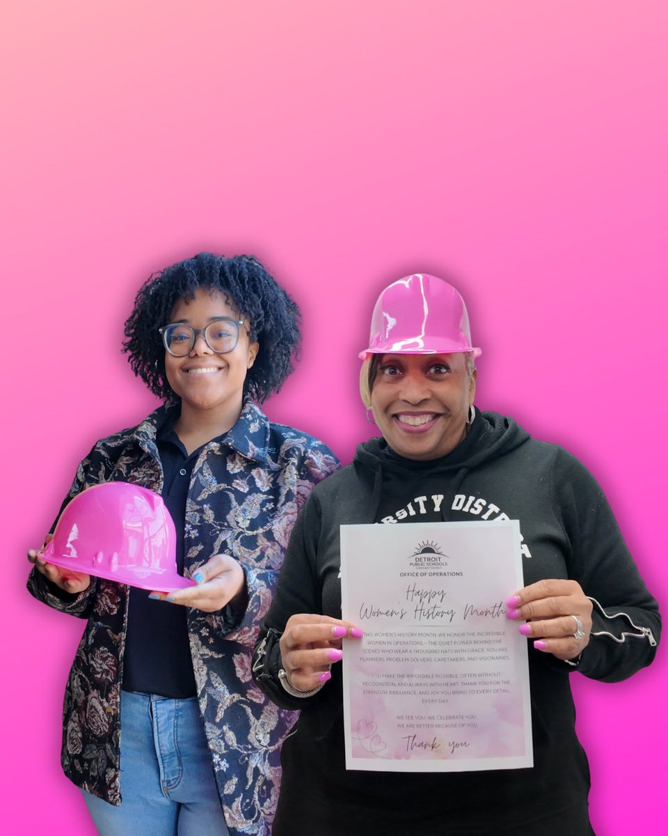 From our Board of Education to our Office of Operations, these women wear a thousand hats—making sure our buildings are safe, our systems are running, and our students are supported every step of the way.

#DetroitRising #RebuildingDPSCD #BrickbyBrick