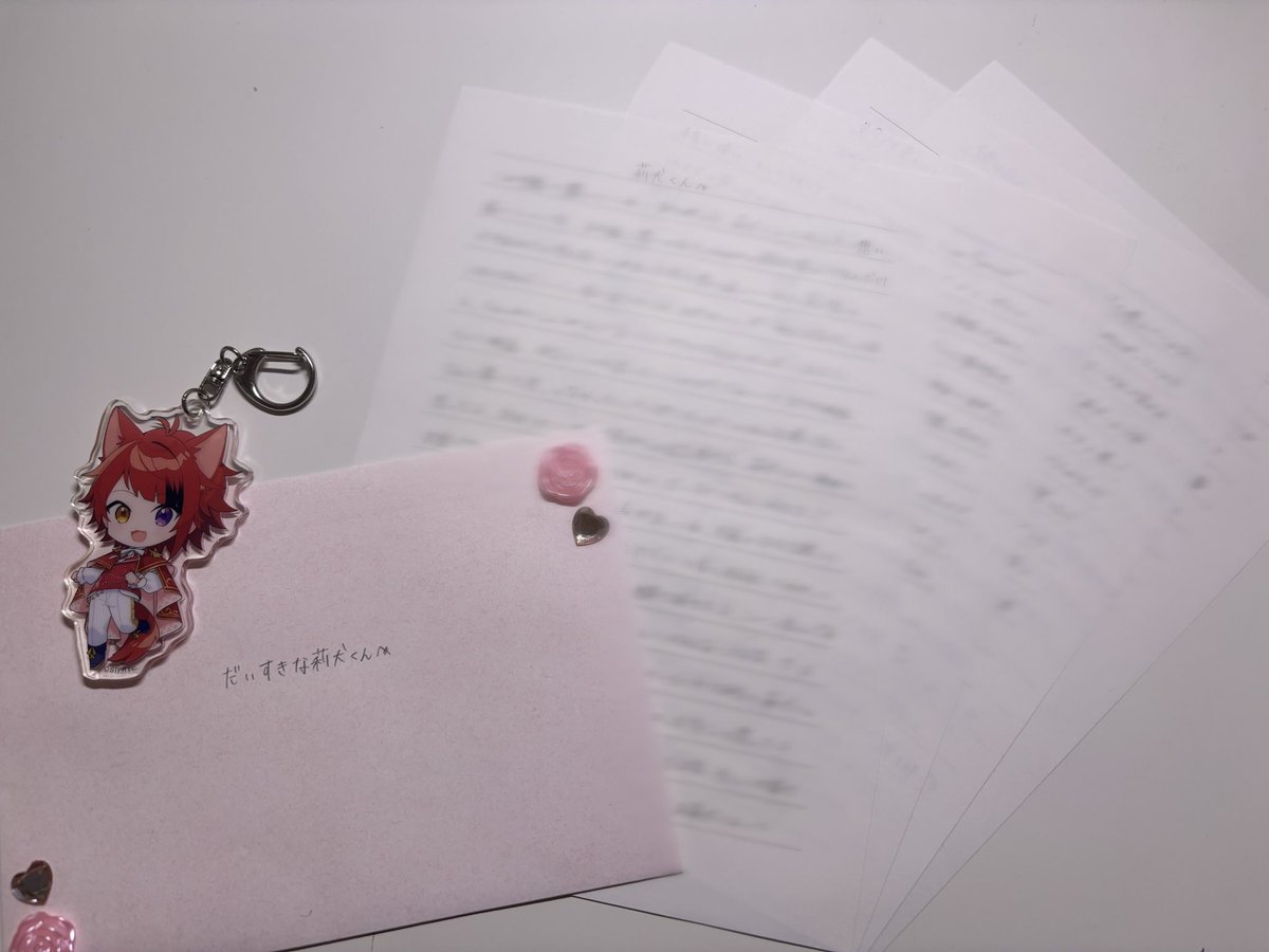 莉犬くんに届けるお手紙書けた🐶💌 放送後から書いたから気持ちが