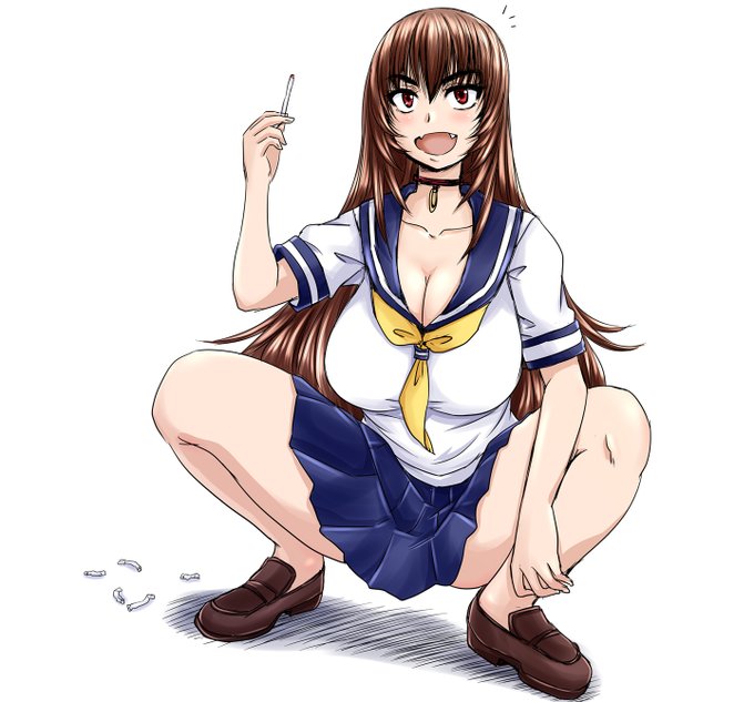 #おもむろに治安の悪い女の画像を貼る見た人もやる
その手の絵はなんかあったかな?と一瞬思いましたが
うちには治安の悪い女そのものがおりました(汗) 