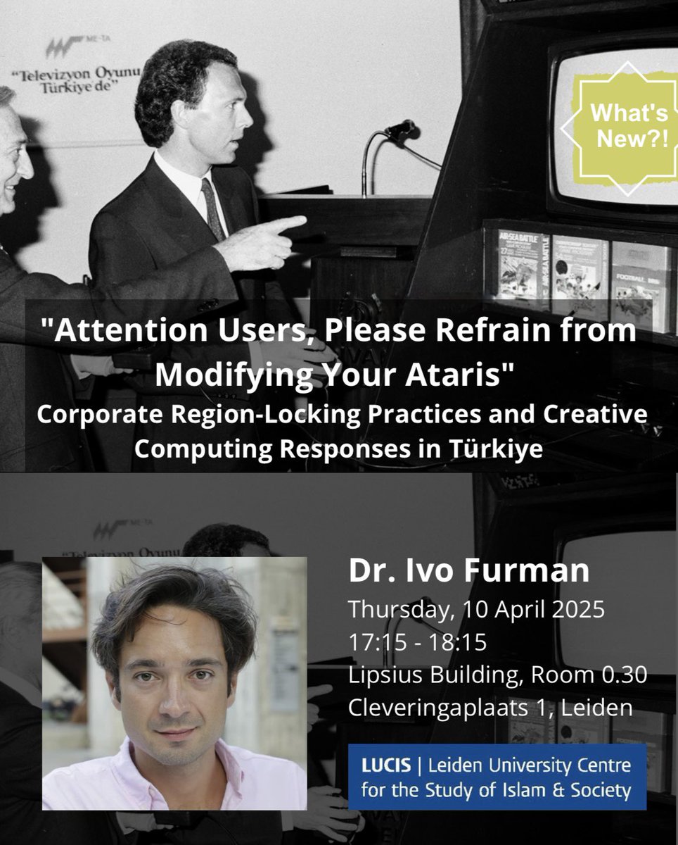 What’s New?! Spring 2025 | Join us on Thursday 10 April for a lecture by Ivo Furman.

The lecture will take place at 17.15 – 18:15 in Lipsius 0.30. Register via our website!