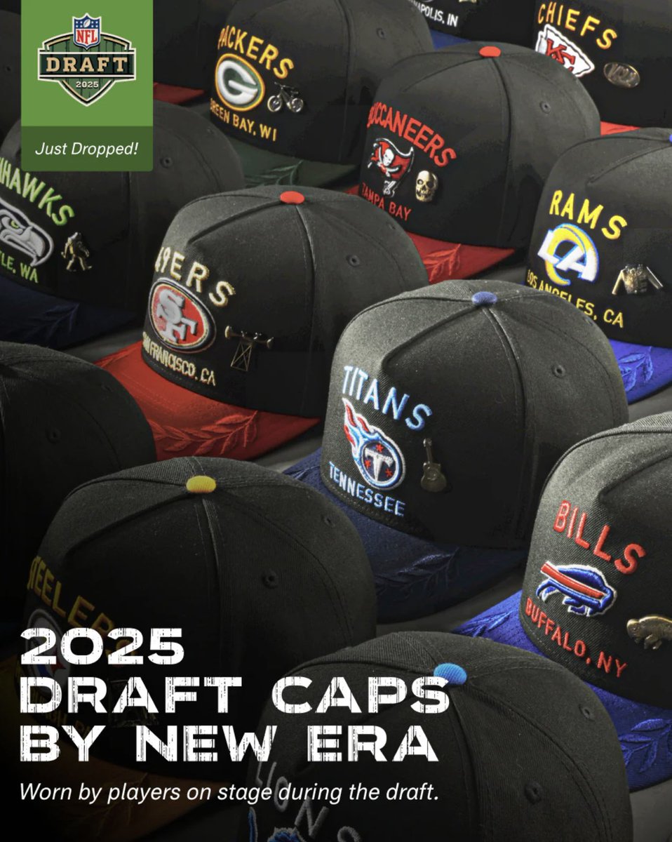 JasonHarmonNFL's tweet photo. It’s NFL Draft season so let’s have some fun. Like + RT this post and follow me for a chance to win your favorite team’s 2025 Draft Cap. 

Must be in the US. Will only DM from THIS account (check for verification and badge). 

Winner announced Friday 4/4 https://t.co/bbTDcrJfBs