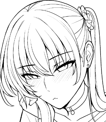 ん～我ながら癖な顔描いてるなぁと思う #創作 