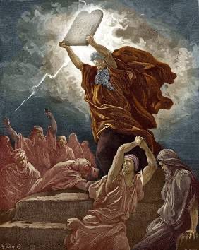 So technically Moses is the first man to download files from the cloud using a tablet.