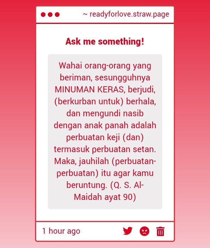 TTCA2D's tweet image. Met bubaran Yaa. Dampak negatif dari join RFL : GB, pergaulan bebas 

Dampak positif dari join RFL: pergaulan bebas
— @_READYFOR_LOVE 230325 - 300325