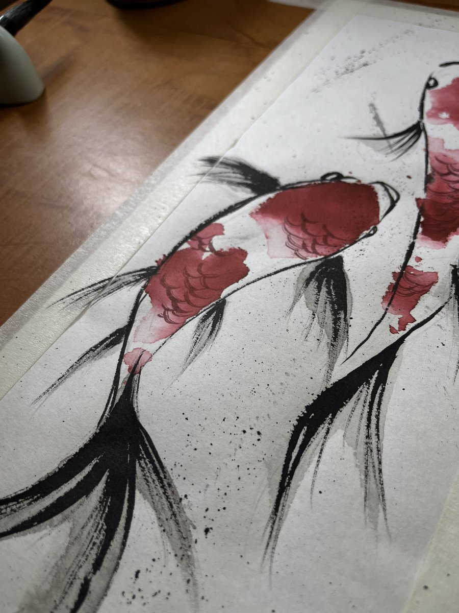 marink__'s tweet photo. Good Sunday to paint #sumie #paint https://t.co/v4AV75koPT