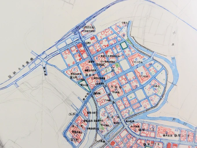 記憶がなくなりそうなぐらい泥酔している中空想地図を描いてた。#空想地図 
