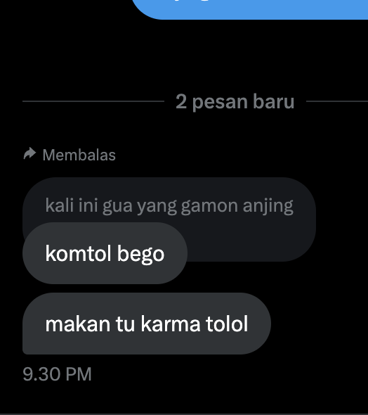 belum juga 10menit babi