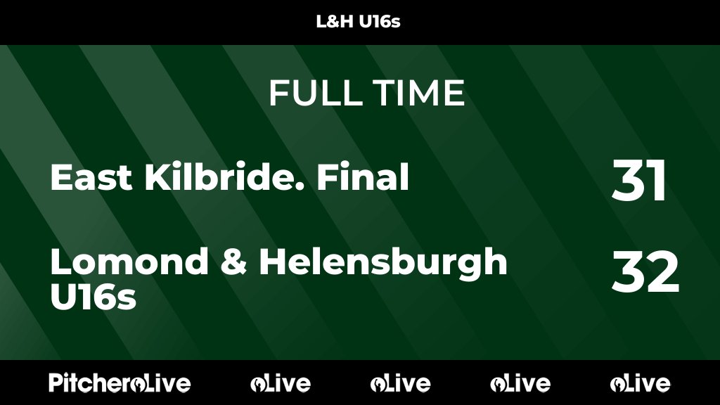 FULL TIME: East Kilbride. Final 31 - 32 Lomond &amp; Helensburgh U16s
#EASLOM #Pitchero
helensburghrugby.co.uk/teams/254025/m…