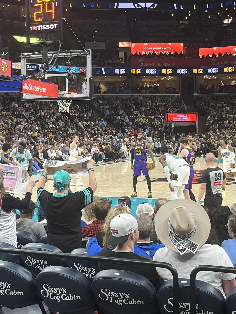 Had a great time at the Lakers/Memphis game last night. It was my first time seeing LeBron play in person