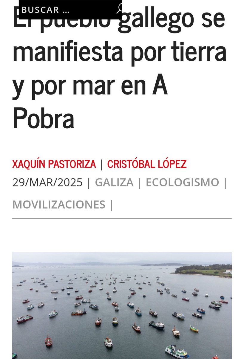 Artigo sobre a manifestación contra Altri en A Pobra en <a href="/FVientosur/">Viento Sur @fvientosur.bsky.social</a>. Cristóbal López e <a href="/xaquipas/">Xaquín Pastoriza</a> analizan as perspectivas dunha loita que pode acadar unha vitoria estratéxica fronte ao capitalismo depredador e os seus esbirros nas institucións. #AltriNon 
vientosur.info/el-pueblo-gall…