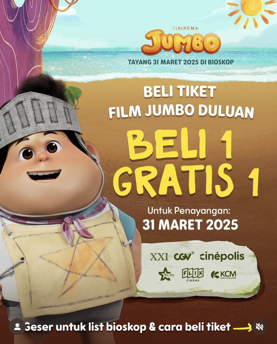 NKRIdamanku's tweet photo. Mumpung lagi ramai soal Jumbo, mending pada ikutan booking nonton Jumbo ajak keluarga 😍😍😍 https://t.co/pxcjQndyty