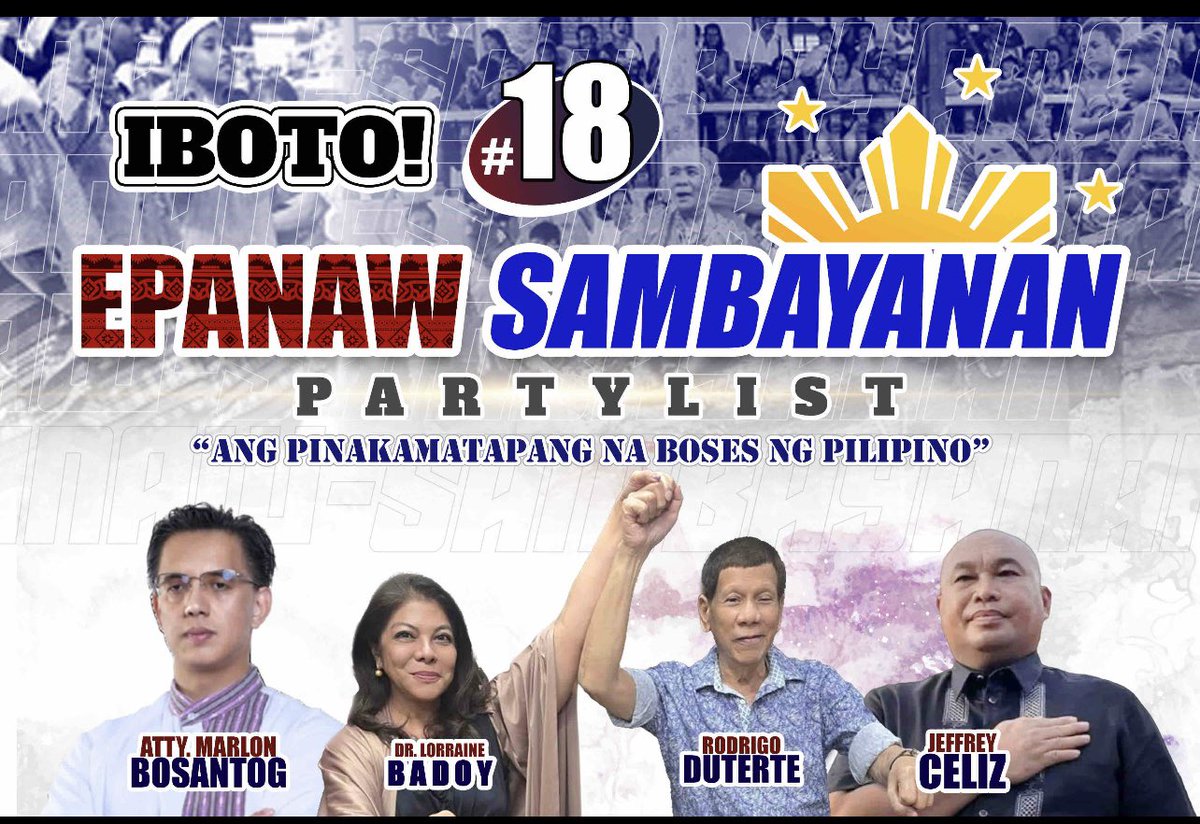 LorraineTBadoy's tweet photo. My BJMP informant tells me the CPP in BJMP are constantly on the phone talking to CPP operatives in the Nederlands. And they are now plotting to assassinate the VP. 

It is now time to get them out of Congress. A voter is allowed to only one vote for partylist. VOTE EPANAW #18! You know our track record of unrelenting fight to defeat the CPP NPA NDF. Magtulungan tayo!