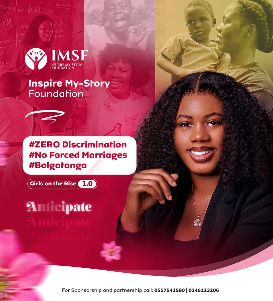 DID YOU KNOW? Every year, countless young girls in the Upper East Region are denied their childhood, pushed into early marriages and parenthood, their dreams left to fade.
Be part of the change at the GIRLS On The RISE Conference in Bolgatanga!