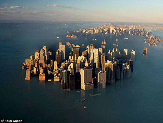 Lets turn New York into a lake

Emit CO2