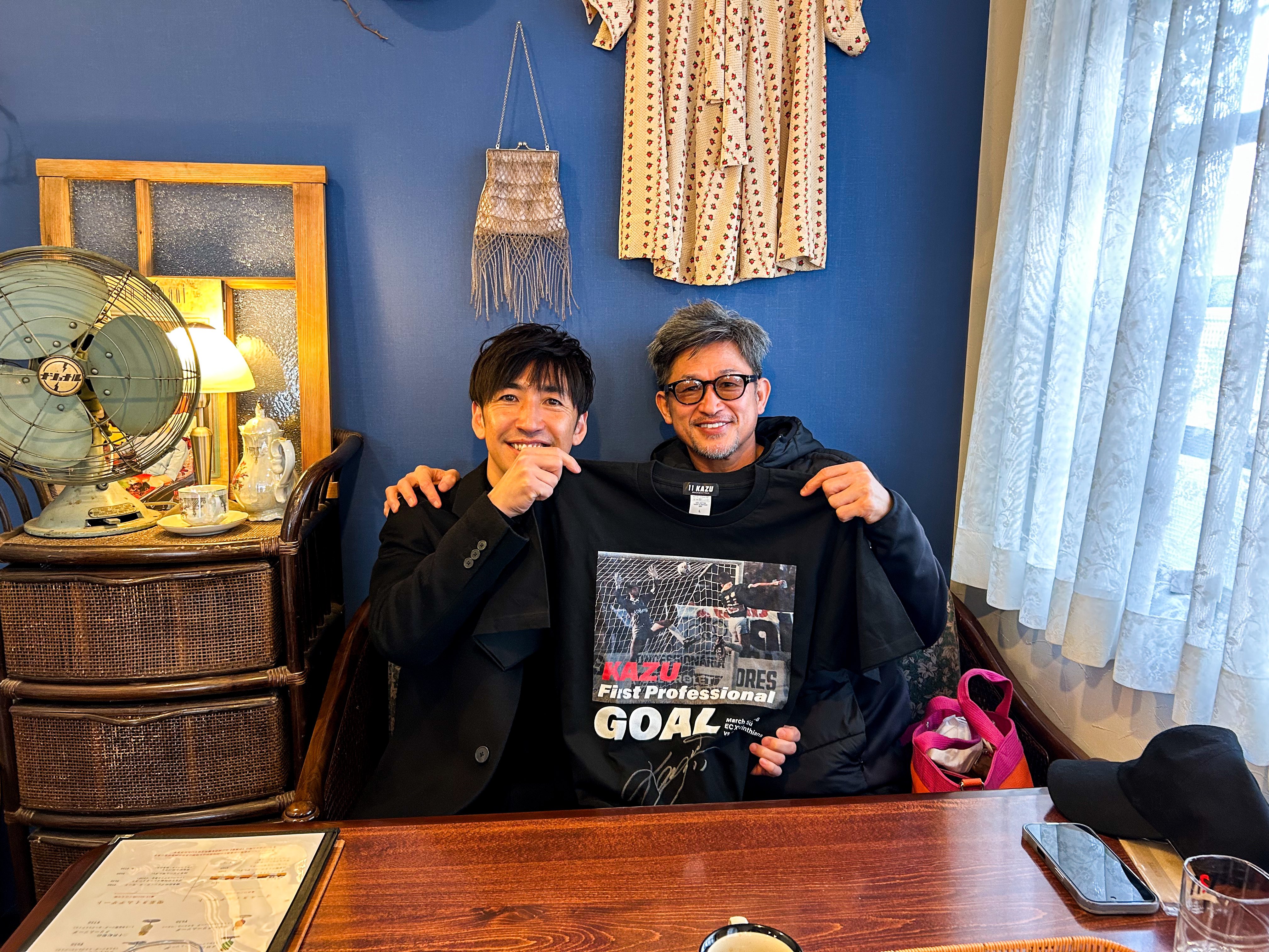 三浦知良　KAZUファーストGOAL Tシャツ　サイズL 三浦知良 KAZUファーストGOAL Tシャツ 三浦知良 カズ カズダンス