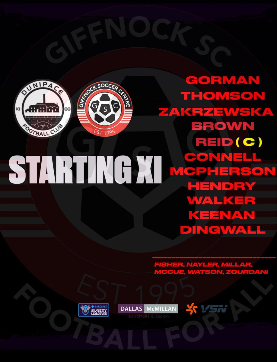 Todays lineup 

NOTE: Millar is now in to replace McPherson