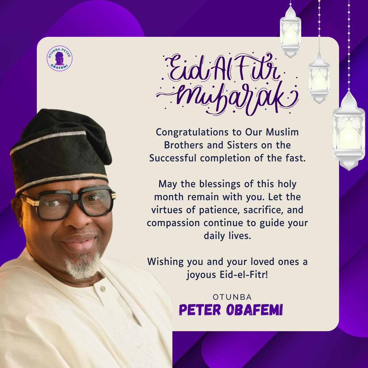 Congratulations to all our Muslim faithful on the successful completion of the Ramadan fast. 

Eid Mubarak!!! 

#Eid2025 #eidmubarak #EidMubarakEveryone