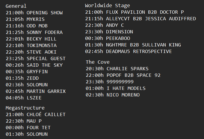 🇪🇸 HORARIOS EN ESPAÑA 🇪🇸 <a href="/ultra/">Ultra Music Festival</a> #Domingo

General -> youtube.com/watch?v=J-ADY6…
Megastructure -> youtube.com/watch?v=87HdMo…
Worldwide Stage -> youtube.com/watch?v=Gys7O4…
The Cove -> youtube.com/watch?v=w8KO39…

#ULTRALIVE #ULTRA25 #UMFTV #Sunday