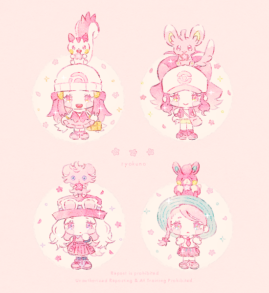 ヒカリ(ポケモントレーナー) ,トウコ(ポケモン) ,セレナ(ポケモントレーナー) 「」|緑乃🍀コミティアH25aのイラスト