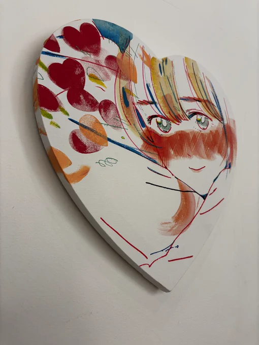 #ゆの展 最終日ありがとうございました!売約済みの作品にモリモリサインも描かせていただきました…!でかい絵も描いたのに写真撮り忘れた!!是非ご感想などあったらハッシュタグでシェアしてくれたら嬉しいです…! 