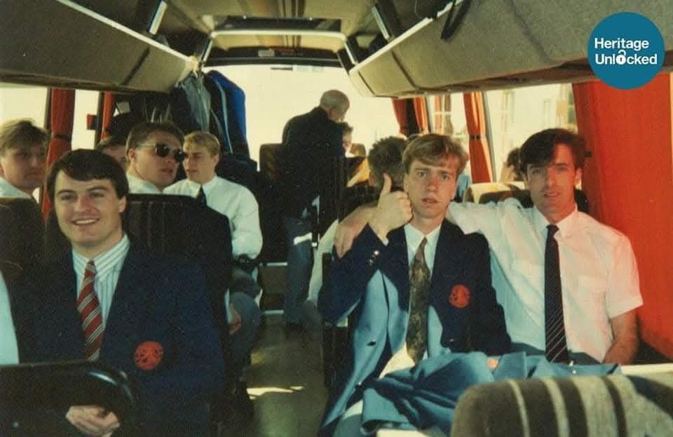 Boro on their way to Wembley, 1990... hopefully we can do it again this year!

Simon Coleman gives a thumbs up ahead of arriving at Wembley for the ZDS Cup Final on this day in 1990!