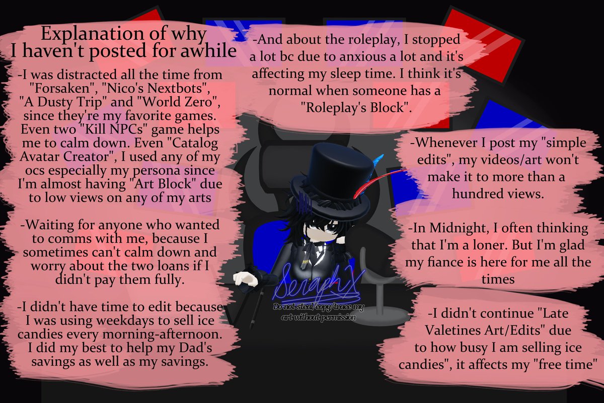 SeraphX2001's tweet photo. Kindly read the message:
#fyp #ocart #persona #longoffline #seraphx #MissSeraphX https://t.co/MJJdHQG3Qc