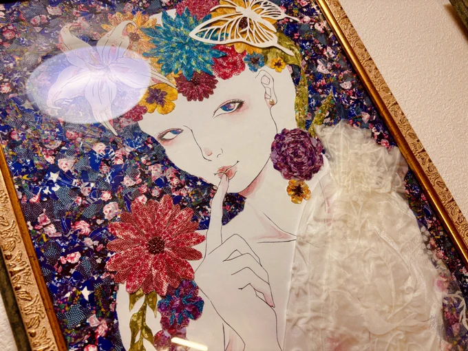 10代の頃に頑張って作った貼り絵を見てほしい 