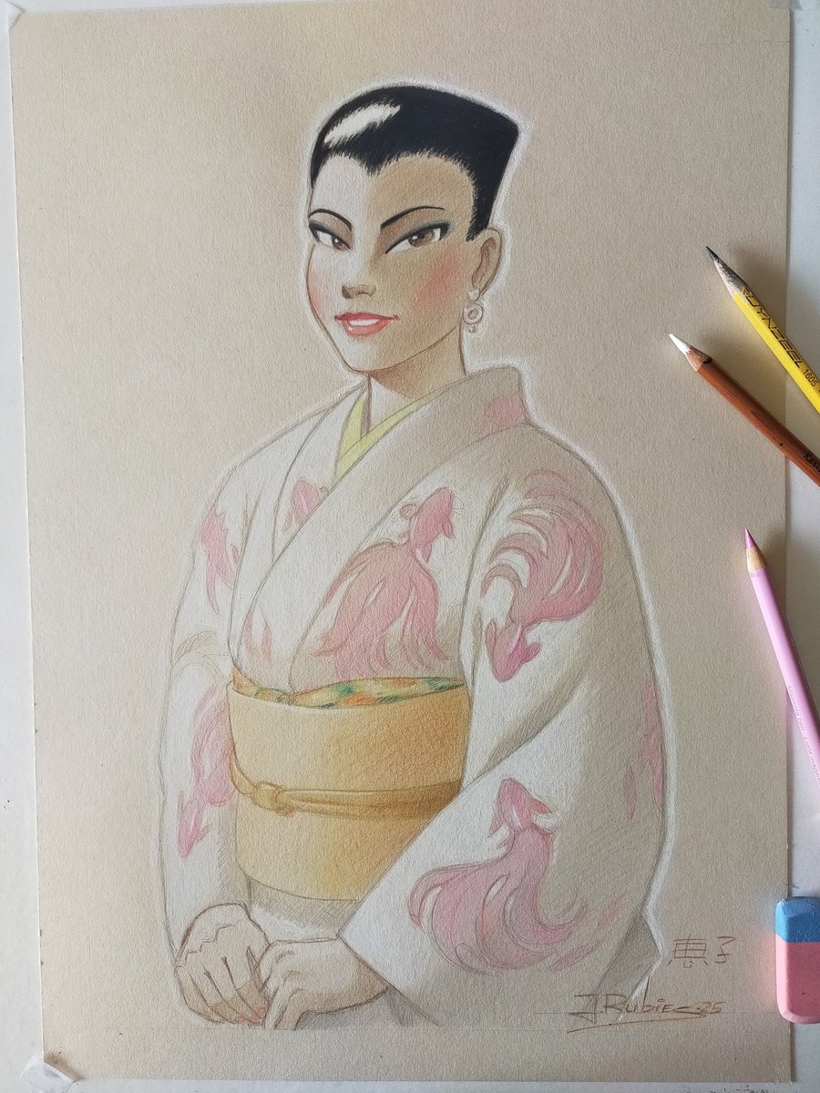 Peperubies's tweet photo. Keiko
#dibujo #dessin #keiko #恵子 #dibujoalapiz #kimono #pencildessin #lapices #pencils #lapicesdecolores #coloredpencils #dibujandochicas #drawinggirls 
#chicasorientales #orientalgirls #Inspiration #inspiracion https://t.co/jbw98ibLJi