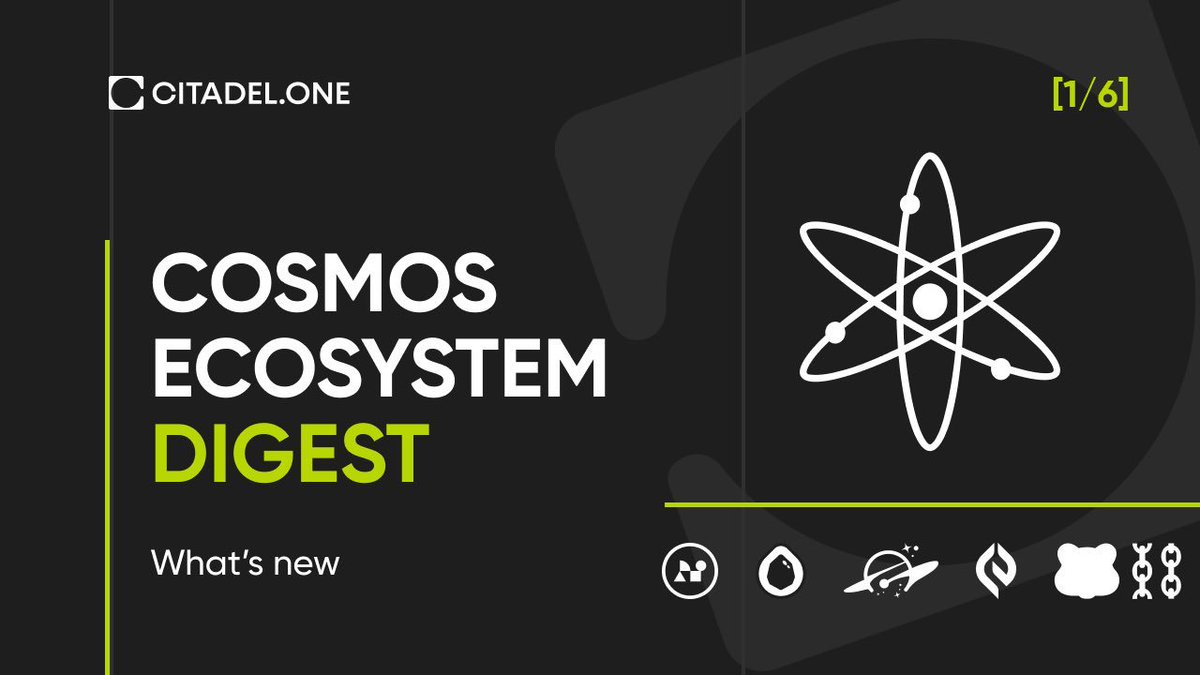 citadelone_fr's tweet photo. Le nouveau digest Сosmos est arrivé pour vous tenir au courant des nouveautés de l'écosystème ↴ https://t.co/Sman1ScJr3